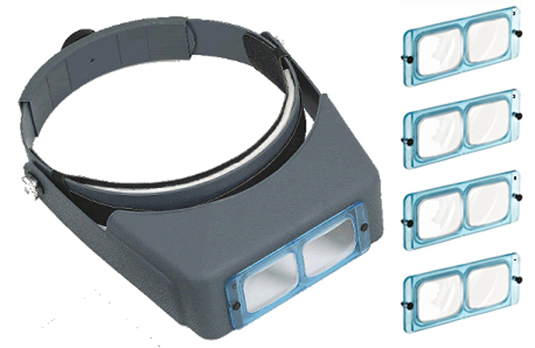 Headband Magnifier with 4 Glass Lenses
